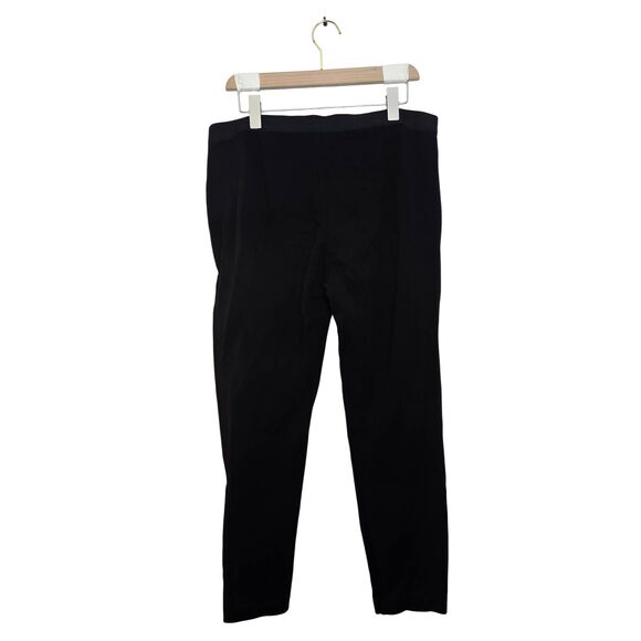 Eileen Fisher Pants Women's Size Large Black Tencel Stretch Trouser Career - Picture 2 of 5